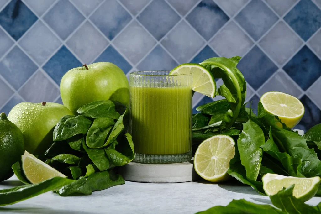 🌿 7 Incredible Health Benefits of Green Detox Juice with Spinach and Apple