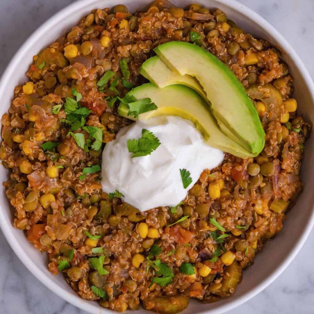 High-Protein-Oil-Free-Quinoa-Lentils-Featured High Protein Oil Free Quinoa Lentils Featured