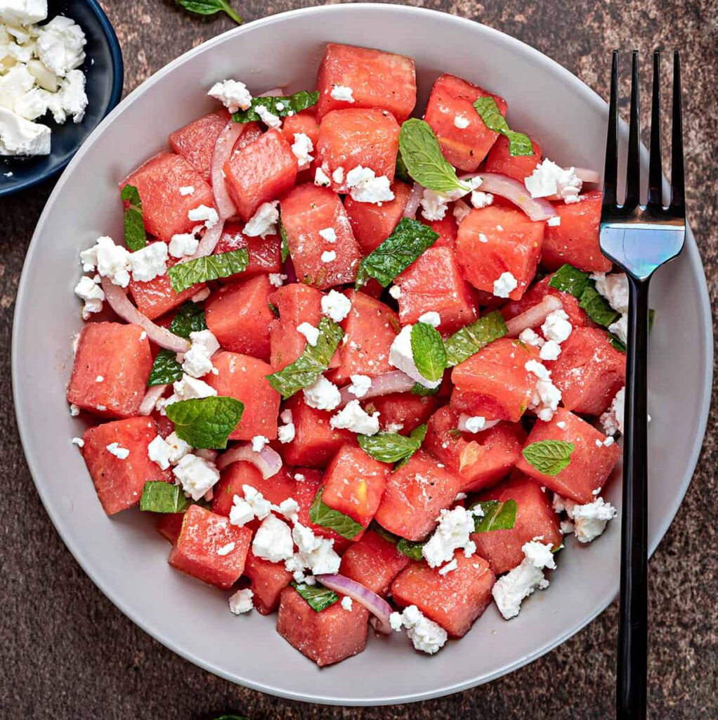 Watermelon-Feta-Salad-Recipe Watermelon Feta Salad Recipe